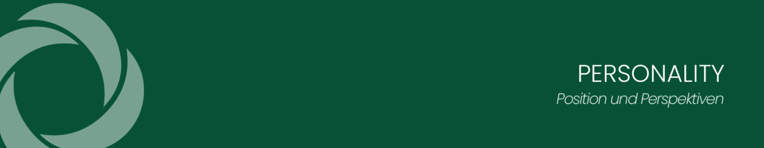 grüner Banner mit PERSONALITY Position und Perspektiven